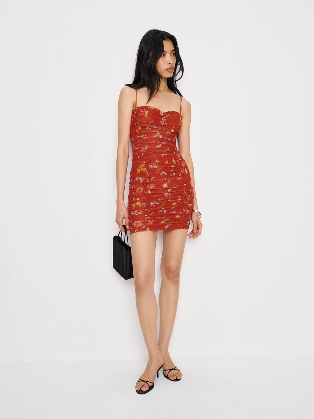 Reformation Adeline Knit Dress Red - Size L